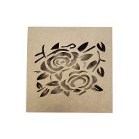 Caixas Personalizadas 100% Mdf Cru (17x17x07) Rosas