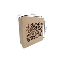 Caixas Personalizadas 100% Mdf Cru (17x17x07) Rosas - 7
