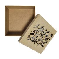 Caixas Personalizadas 100% Mdf Cru (17x17x07) Rosas - 10