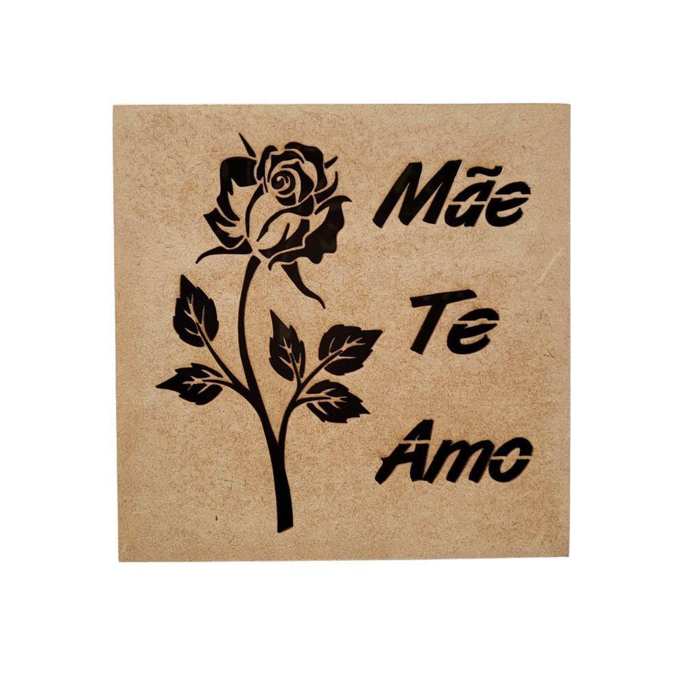 Caixas Personalizadas 100% Mdf Cru (17x17x07) Mãe Te Amo - 3
