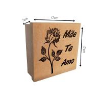 Caixas Personalizadas 100% Mdf Cru (17x17x07) Mãe Te Amo - 4