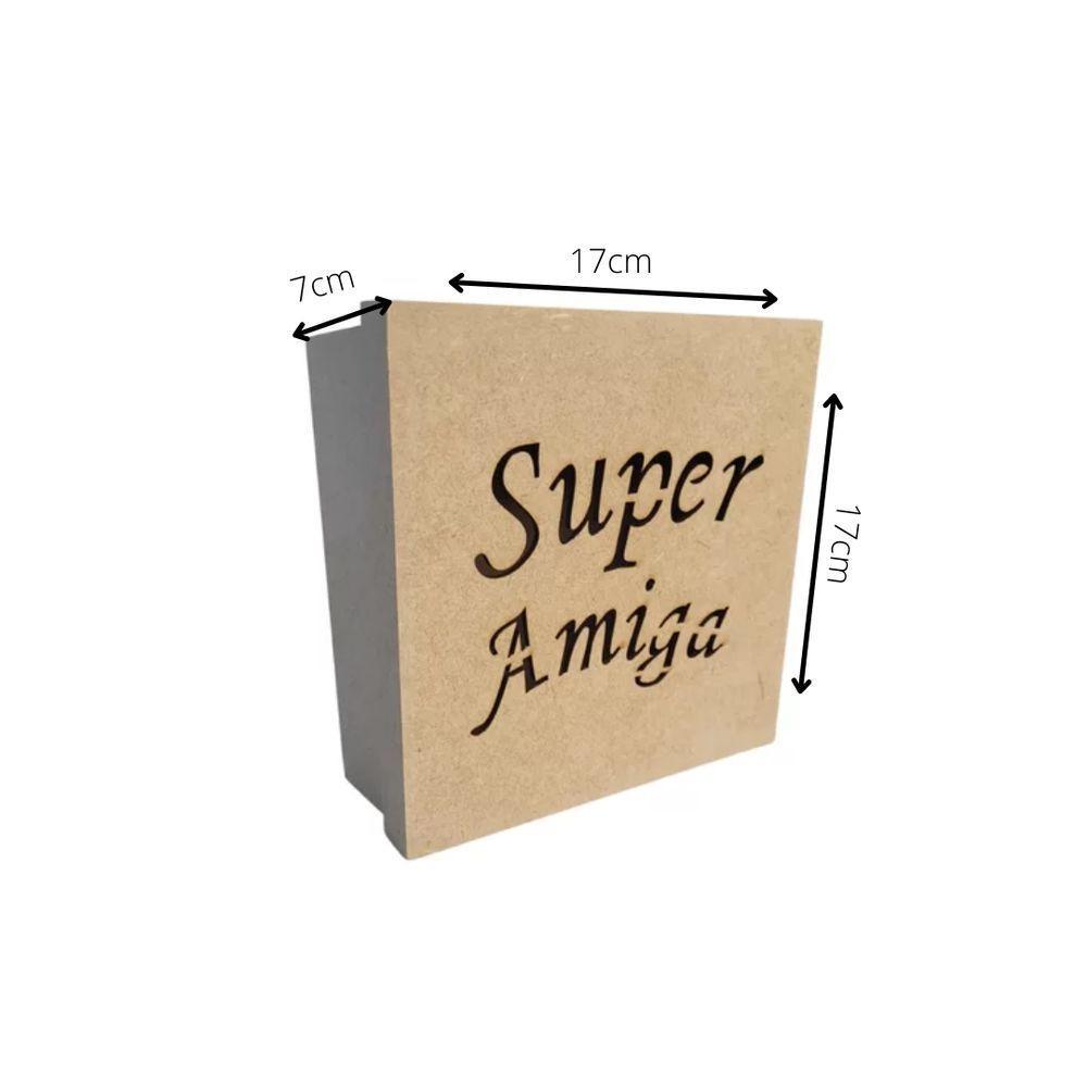 Caixas Personalizadas 100% Mdf Cru (17x17x07) Super Amiga - 4