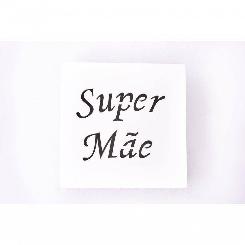 Caixas Personalizadas Brancas 100% Mdf (17x17x07) Super Mãe - 3