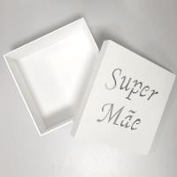 Caixas Personalizadas Brancas 100% Mdf (17x17x07) Super Mãe - 2