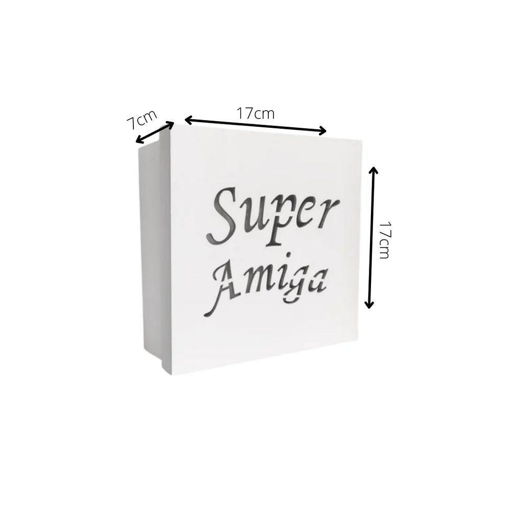 Caixas Personalizadas Brancas 100% Mdf (17x17x07) Super Amiga - 4
