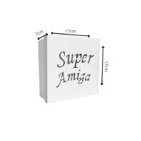 Caixas Personalizadas Brancas 100% Mdf (17x17x07) Super Amiga - 4