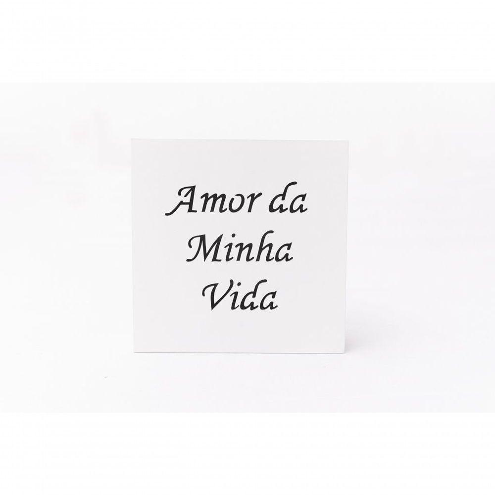 Caixas Personalizadas Brancas 100% Mdf (17x17x07) Amor Da Minha Vida - 3