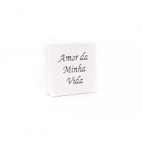 Caixas Personalizadas Brancas 100% Mdf (17x17x07) Amor Da Minha Vida - 1