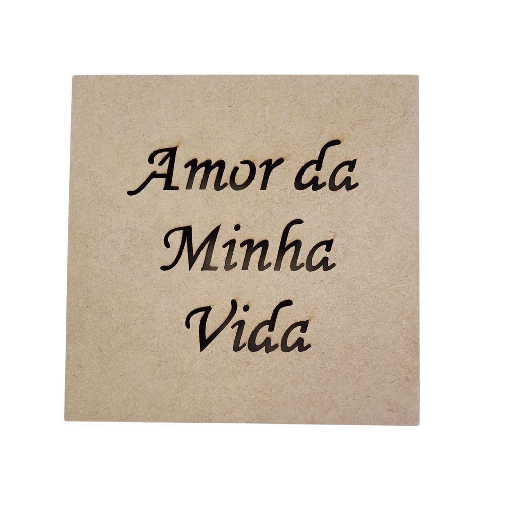 Caixas Personalizadas 100% Mdf Cru (17x17x07) Amor Da Minha Vida - 3