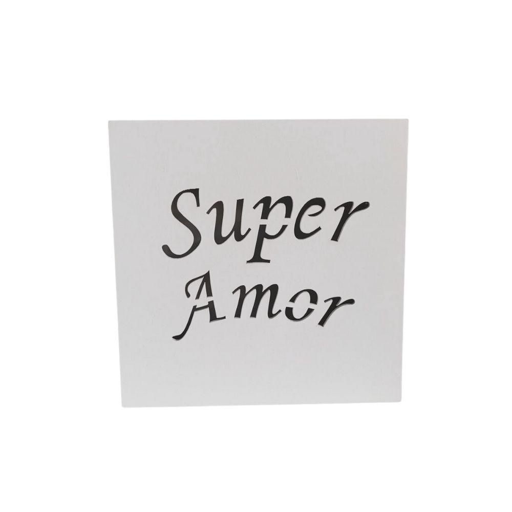 Caixas Personalizadas Brancas 100% Mdf (17x17x07) Super Amor - 3