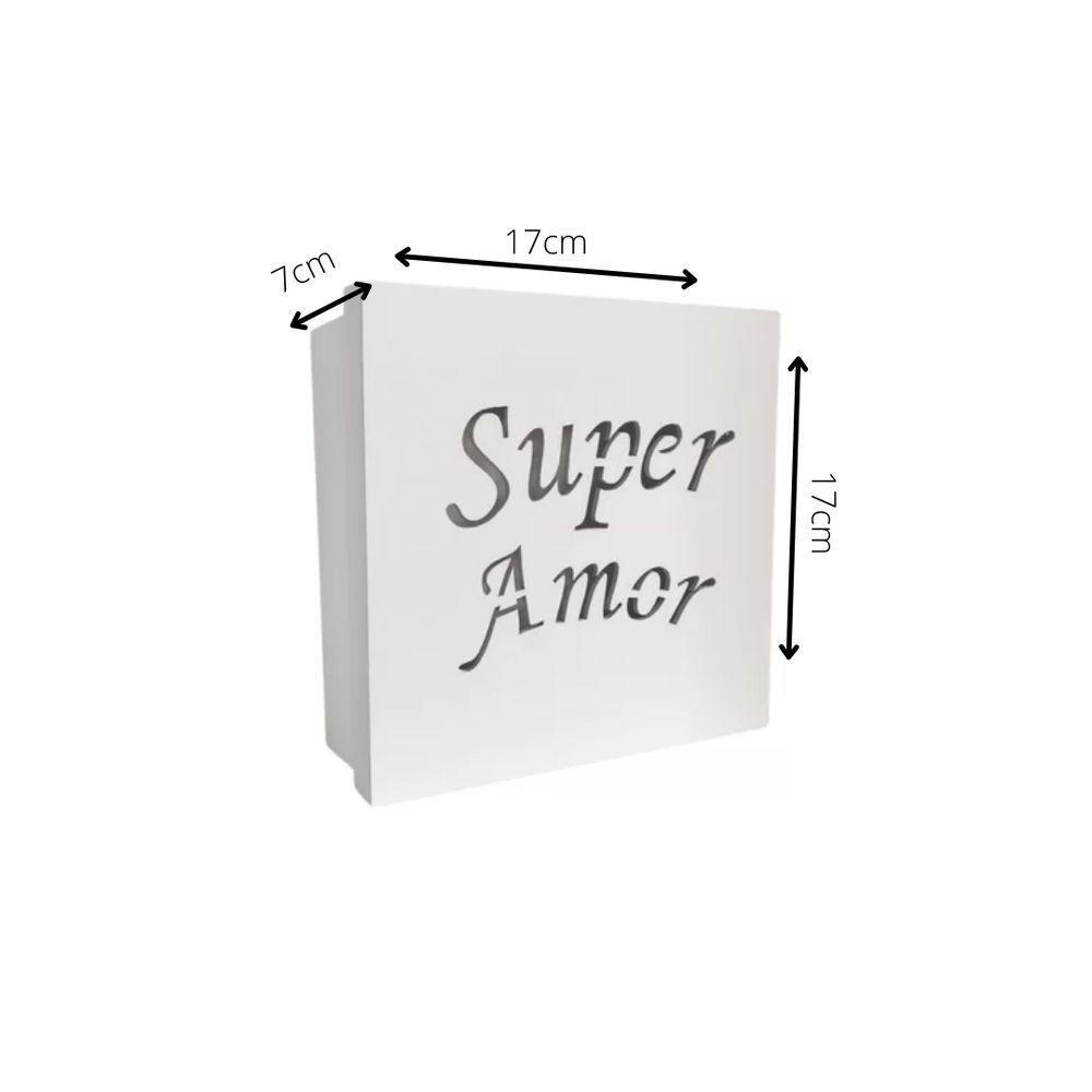 Caixas Personalizadas Brancas 100% Mdf (17x17x07) Super Amor - 4