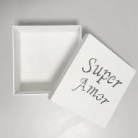 Caixas Personalizadas Brancas 100% Mdf (17x17x07) Super Amor - 2