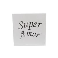 Caixas Personalizadas Brancas 100% Mdf (17x17x07) Super Amor - 3