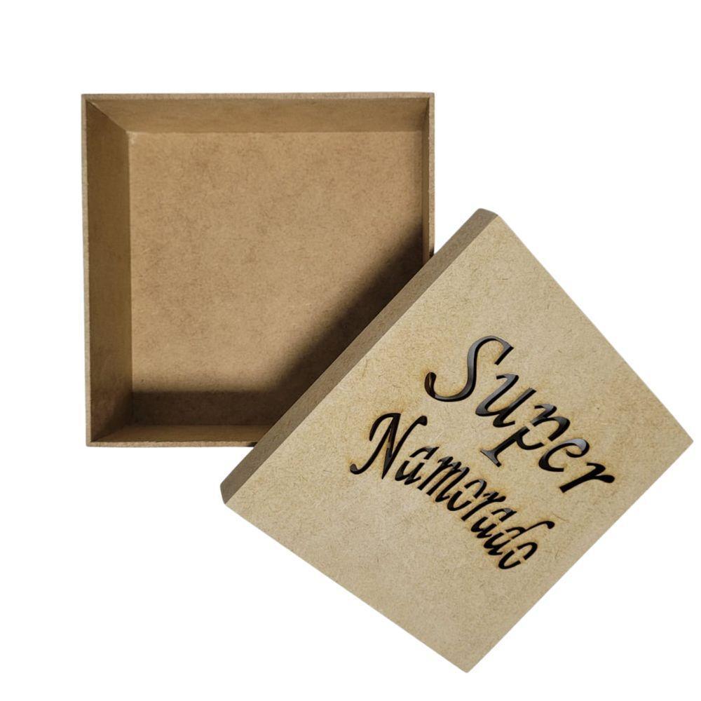 Caixas Personalizadas 100% Mdf Cru (17x17x07) Super Namorado - 3