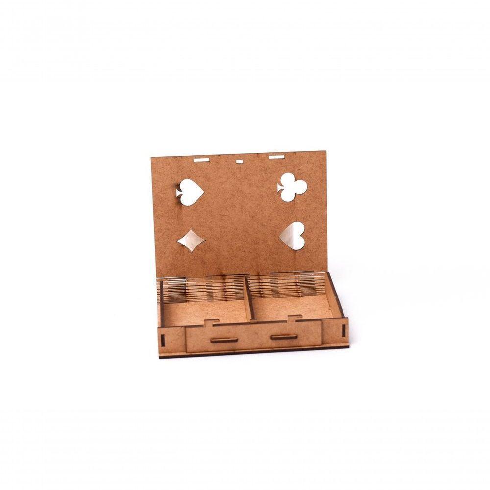 Porta Baralho 100% Mdf (14x11x2,5) Mdf Cru - 4