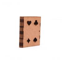 Porta Baralho 100% Mdf (14x11x2,5) Mdf Cru - 1