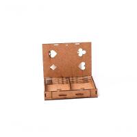 Porta Baralho 100% Mdf (14x11x2,5) Mdf Cru - 4