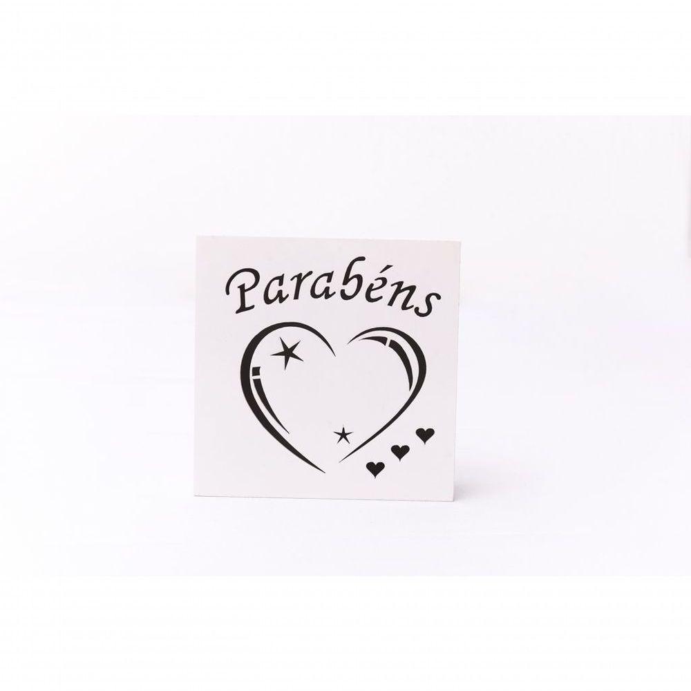 Caixas Personalizadas Brancas 100% Mdf (17x17x07) Parabéns 2 - 3