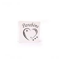 Caixas Personalizadas Brancas 100% Mdf (17x17x07) Parabéns 2 - 1