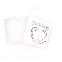 Caixas Personalizadas Brancas 100% Mdf (17x17x07) Parabéns 2