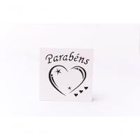 Caixas Personalizadas Brancas 100% Mdf (17x17x07) Parabéns 2 - 5