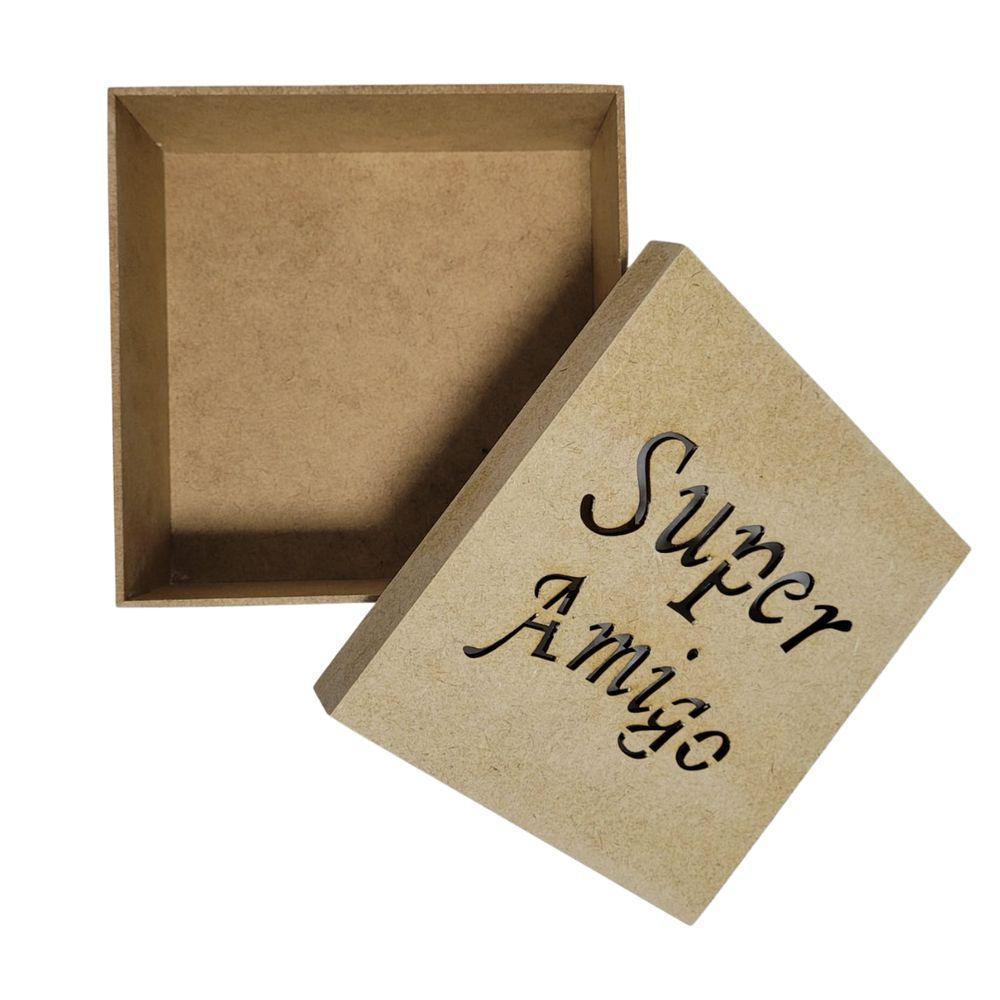 Caixas Personalizadas 100% Mdf Cru (17x17x07) Super Amigo - 3