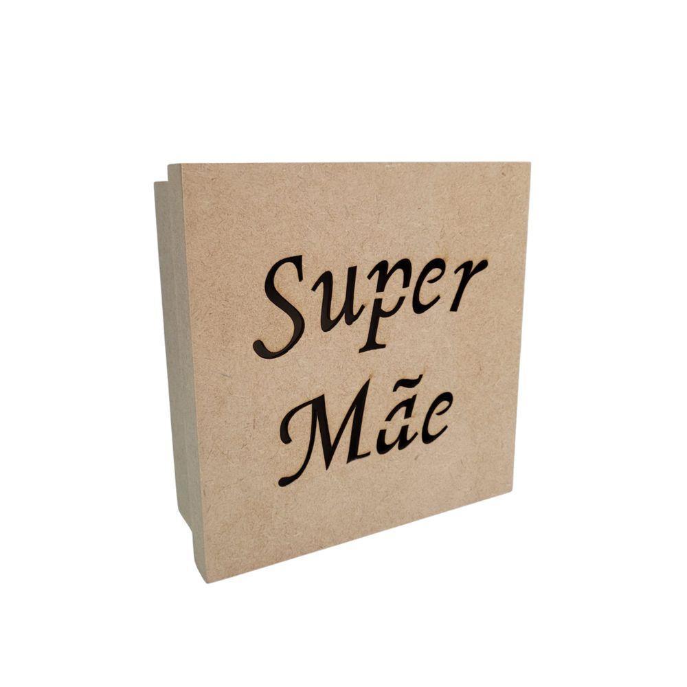 Caixas Personalizadas 100% Mdf Cru (17x17x07) Super Mãe - 1