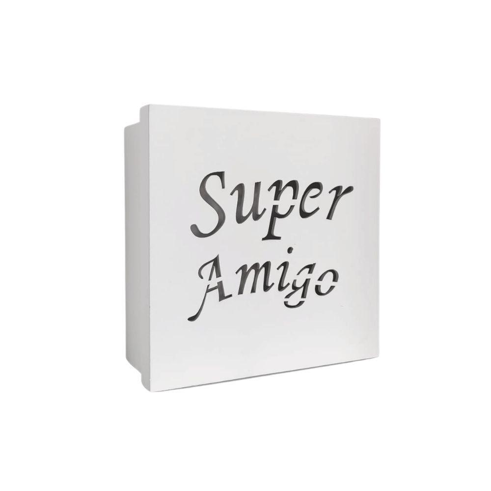Caixas Personalizadas Brancas 100% Mdf (17x17x07) Super Amigo - 1