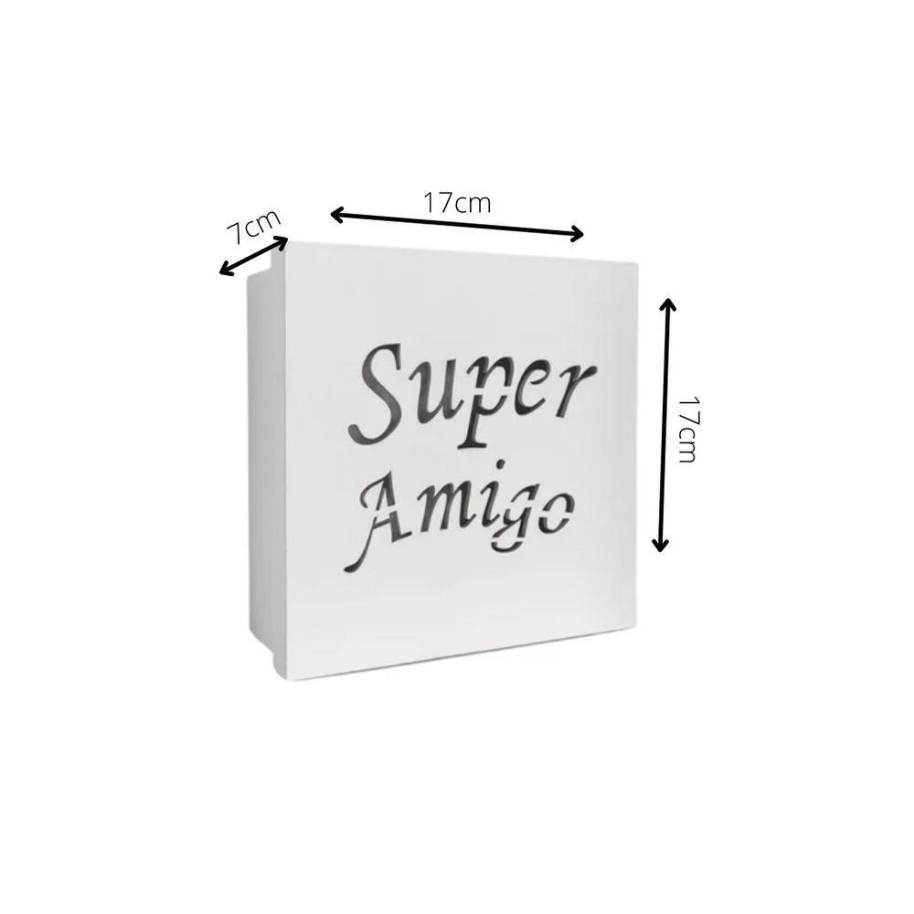 Caixas Personalizadas Brancas 100% Mdf (17x17x07) Super Amigo - 4
