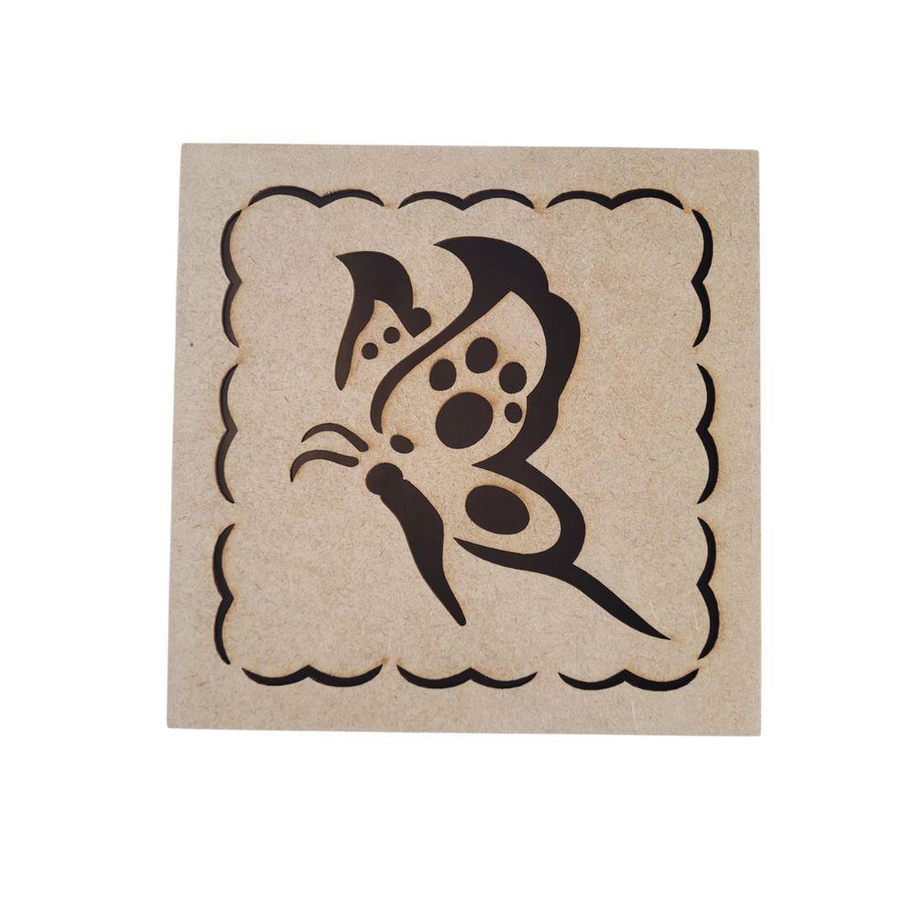 Caixas Personalizadas 100% Mdf Cru (17x17x07) Borboleta - 3