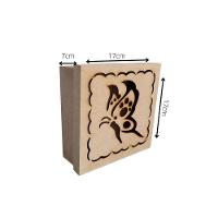Caixas Personalizadas 100% Mdf Cru (17x17x07) Borboleta - 4