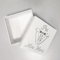 Caixas Personalizadas Brancas 100% Mdf (17x17x07) Pai Meu Herói
