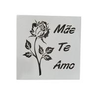 Caixas Personalizadas Brancas 100% Mdf (17x17x07) Mãe Te Amo - 3