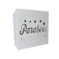 Caixas Personalizadas Brancas 100% Mdf (17x17x07) Parabéns Emoji - 1