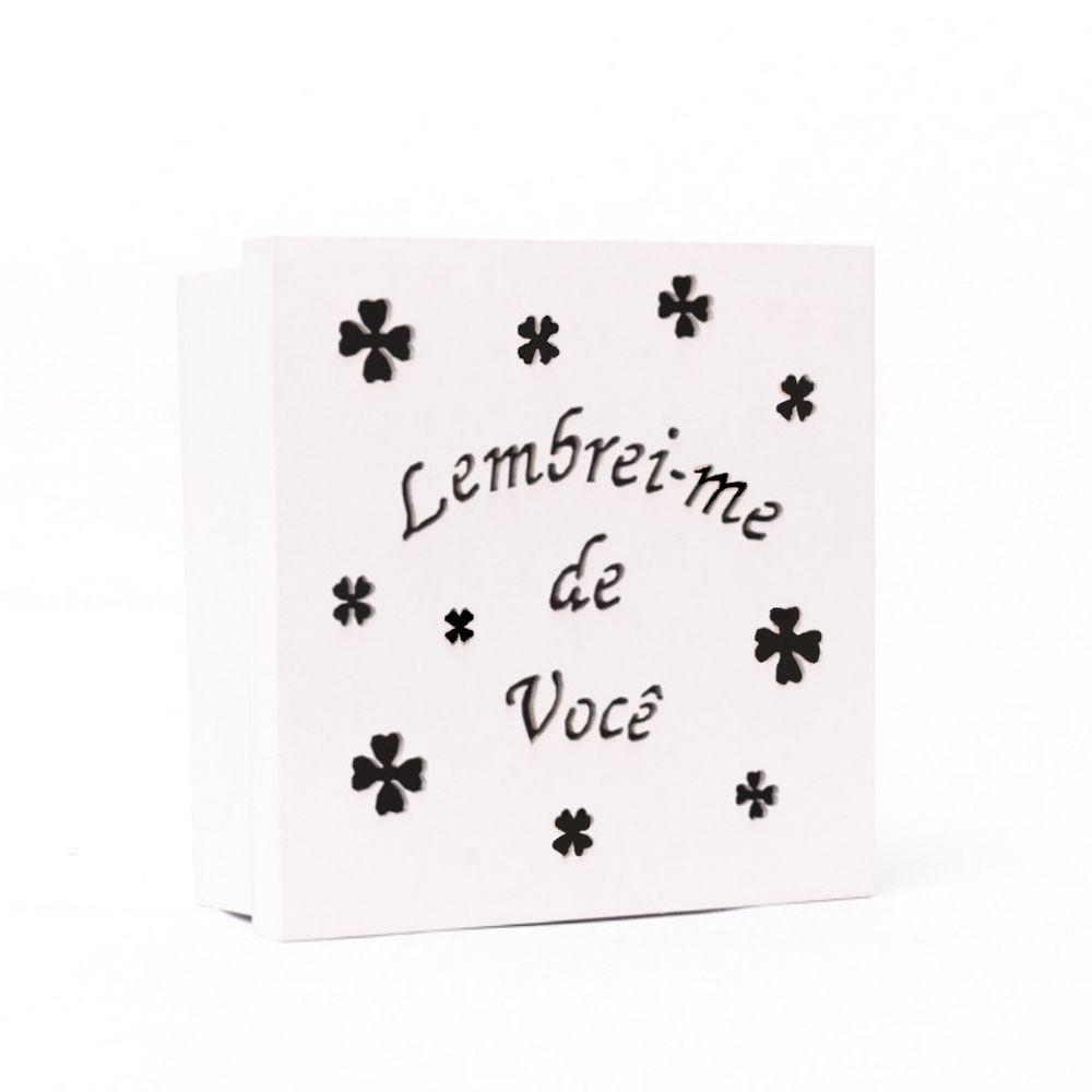 Caixas Personalizadas Brancas 100% Mdf (17x17x07) Lembrei-me De Você 2 - 1