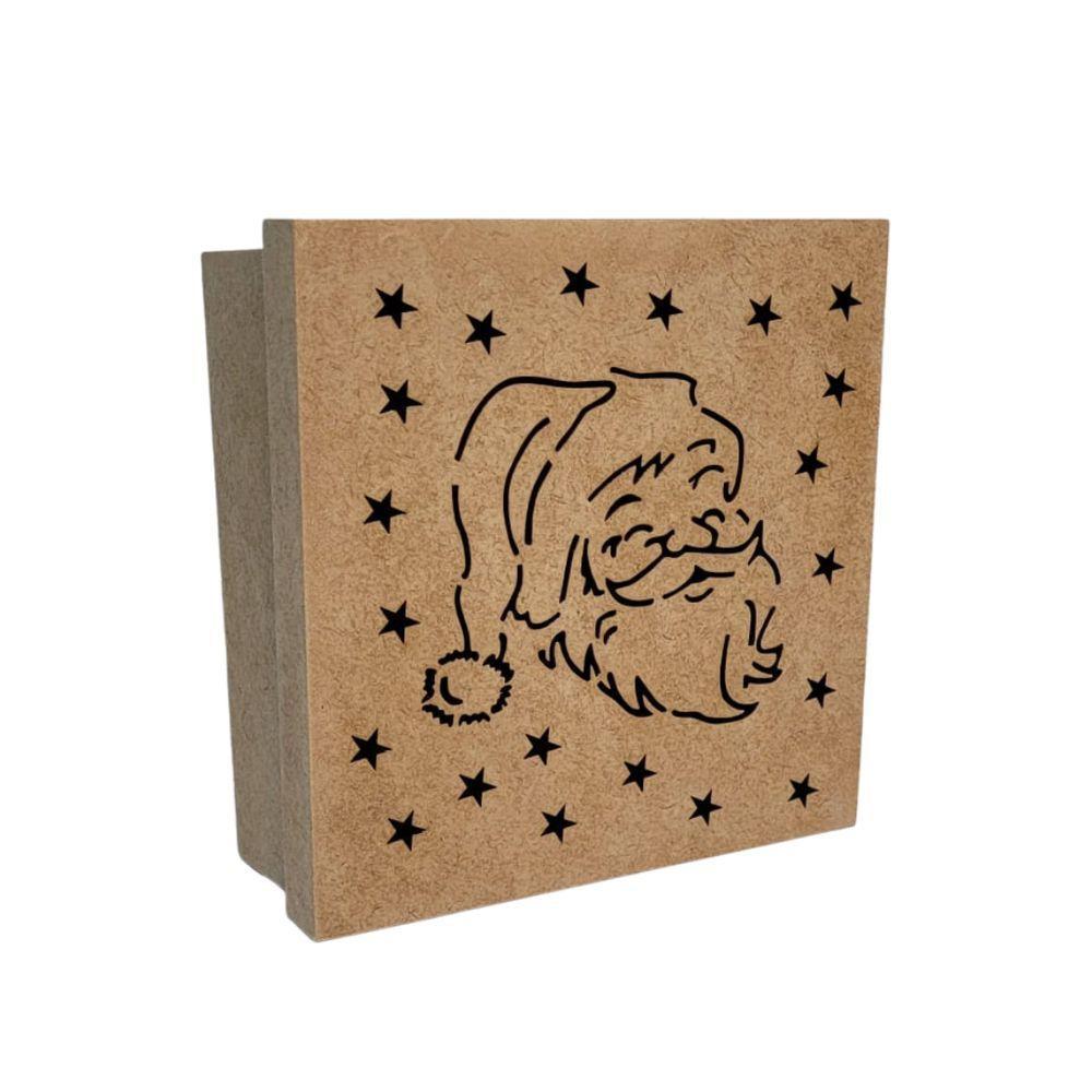 Caixas Personalizadas 100% Mdf Cru (17x17x07) Papai Noel - 1