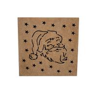 Caixas Personalizadas 100% Mdf Cru (17x17x07) Papai Noel - 3