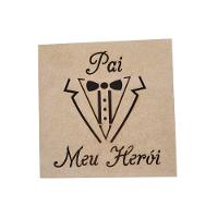 Caixas Personalizadas 100% Mdf Cru (17x17x07) Pai Meu Herói - 3