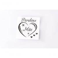 Caixas Personalizadas Brancas 100% Mdf (17x17x07) Parabéns Mãe - 3