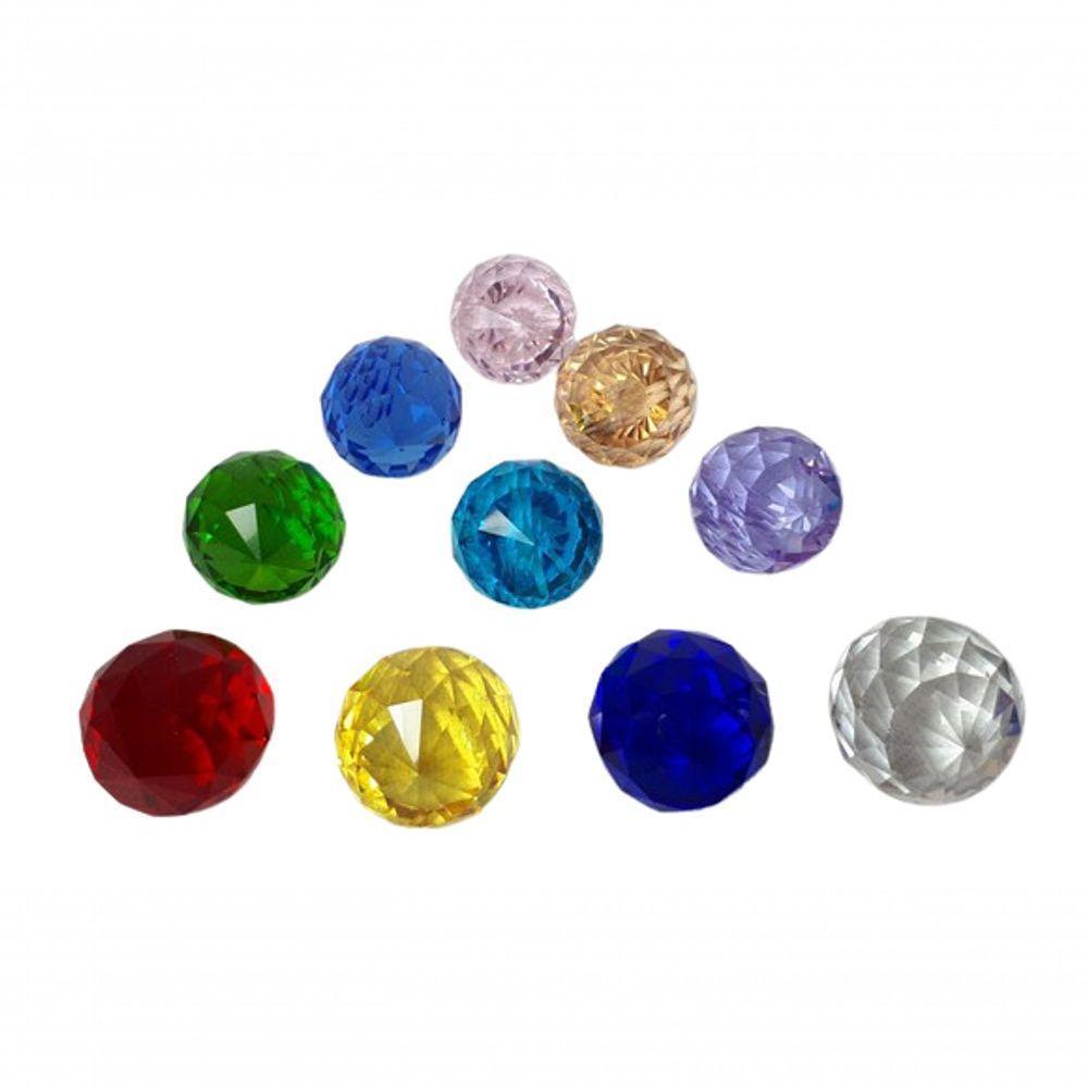 Bola De Cristal 3,0 Cm Com Argolas 10 Un - 1