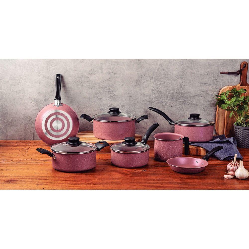 Jogo De Panelas Turim Em Alumínio Com Revestimento Interno E Externo Em Antiaderente Star - 3