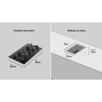 Cooktop 2 Bocas Com Mesa De Vidro Dako Supreme Bivolt