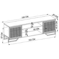 Rack Industrial 180 Cm 2 Pt Com Tela Em Metal 1027 Preto Mell Pp Preto Mell - 2
