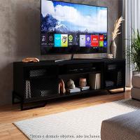 Rack Industrial 180 Cm 2 Pt Com Tela Em Metal 1027 Preto Pp Preto - 2