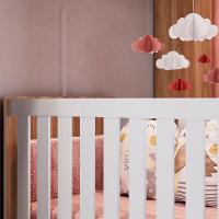 Berço Infantil Com Rodizios La002 Nogal Manchester Branco Comm Nogal Manchester Branco - 5