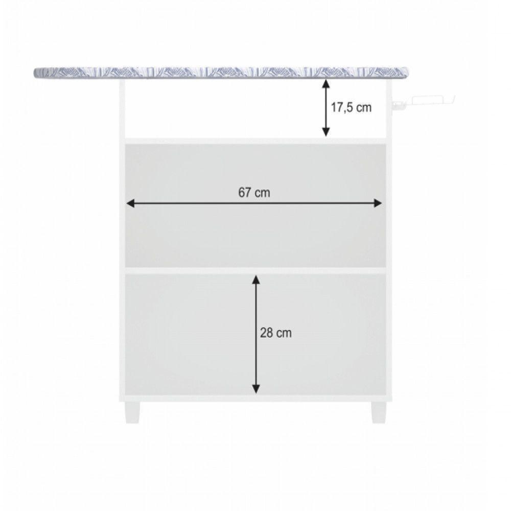 Tábua De Passar 2 Portas Branco Brilho Notável Móveis - 3