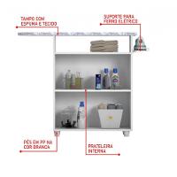 Tábua De Passar 2 Portas Branco Brilho Notável Móveis - 9