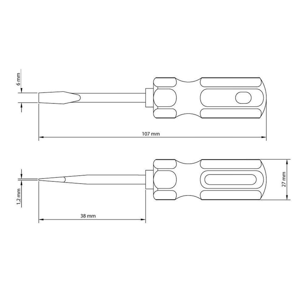Chave De Fenda Toco Tramontina Masterplus Com Ponta Chata 1/4x1.1/2" Em Aço Cromo Vanádio Tramontina - 2