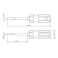 Chave De Fenda Toco Tramontina Masterplus Com Ponta Chata 1/4x1.1/2" Em Aço Cromo Vanádio Tramontina - 2