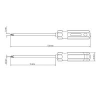 Chave De Fenda Tramontina Masterplus Com Ponta Cruzada 3/16x3" Em Aço Cromo Vanádio Tramontina - 3